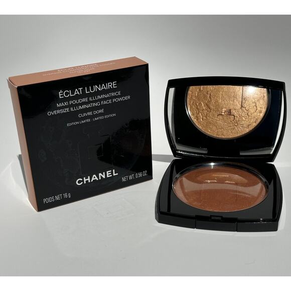 Chanel Eclat Lunaire Oversize Illuminating Face Powder Cuivre Dore Limited Ed - Picture 8 of 15